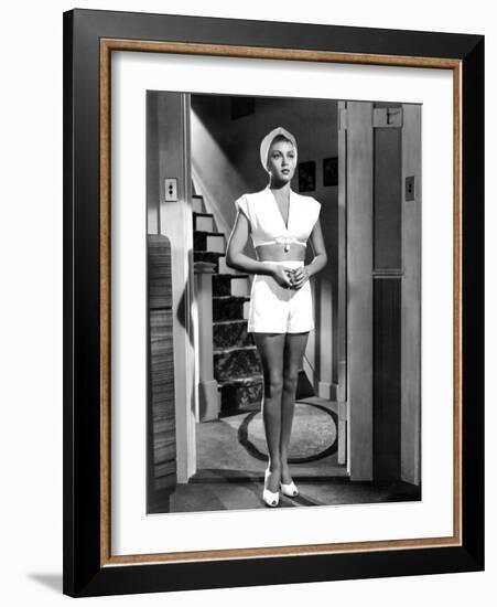 The Postman Always Rings Twice, Lana Turner, 1946-null-Framed Photo