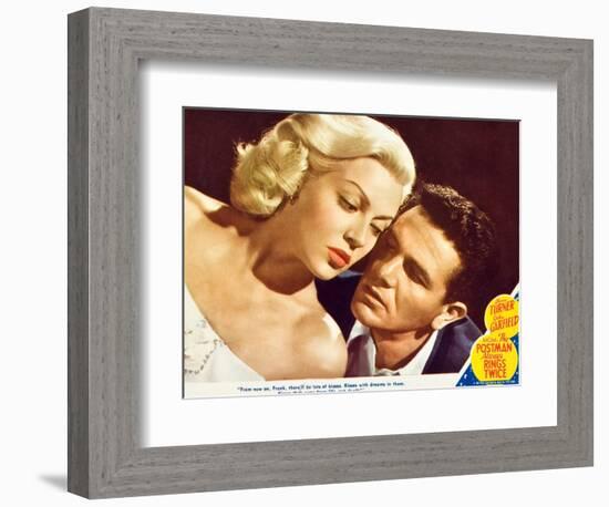 The Postman Always Rings Twice, Lana Turner, John Garfield, 1945-null-Framed Premium Giclee Print