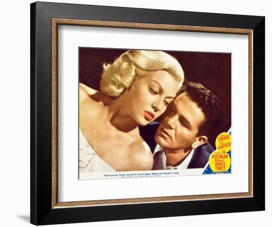 The Postman Always Rings Twice, Lana Turner, John Garfield, 1945-null-Framed Premium Giclee Print