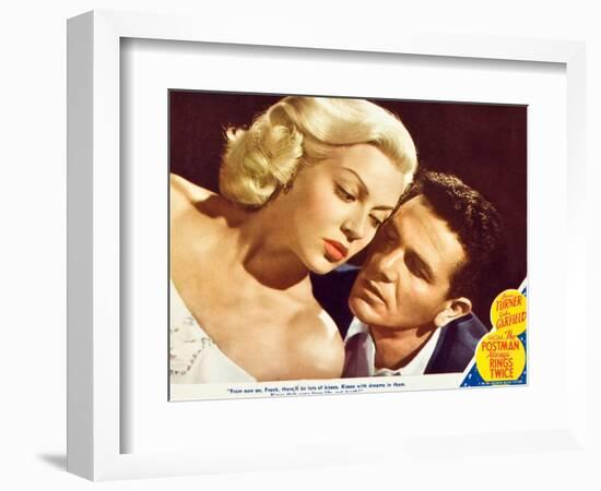 The Postman Always Rings Twice, Lana Turner, John Garfield, 1945-null-Framed Premium Giclee Print