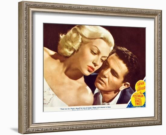 The Postman Always Rings Twice, Lana Turner, John Garfield, 1945-null-Framed Art Print