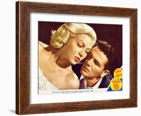 The Postman Always Rings Twice, Lana Turner, John Garfield, 1945-null-Framed Art Print