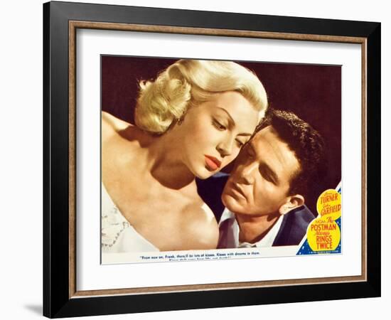 The Postman Always Rings Twice, Lana Turner, John Garfield, 1945-null-Framed Art Print