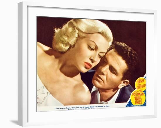 The Postman Always Rings Twice, Lana Turner, John Garfield, 1945-null-Framed Art Print