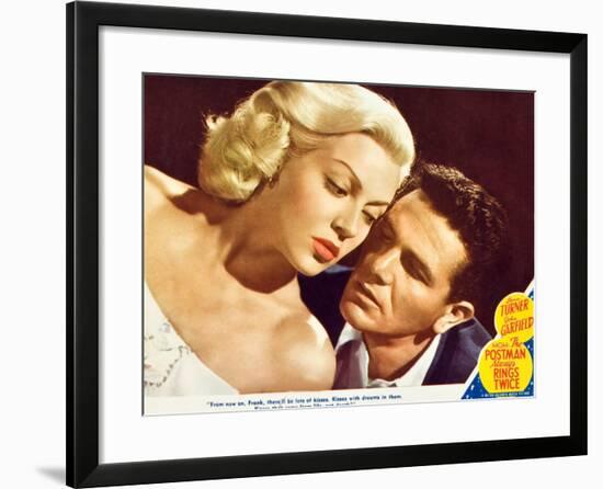 The Postman Always Rings Twice, Lana Turner, John Garfield, 1945-null-Framed Art Print