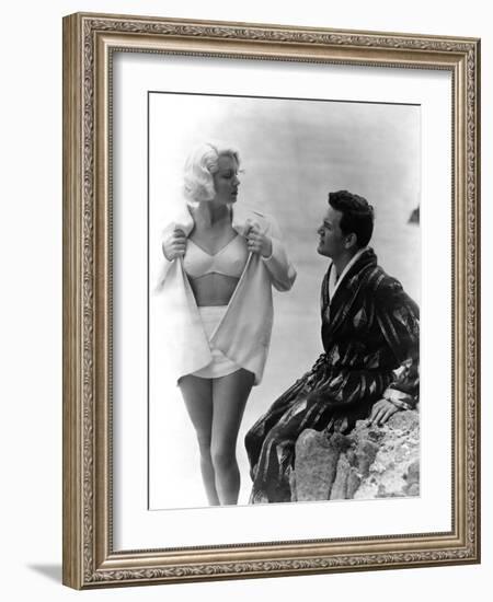 The Postman Always Rings Twice, Lana Turner, John Garfield, 1946-null-Framed Photo