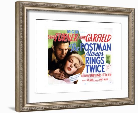 The Postman Always Rings Twice, Lana Turner, John Garfield, 1946-null-Framed Giclee Print