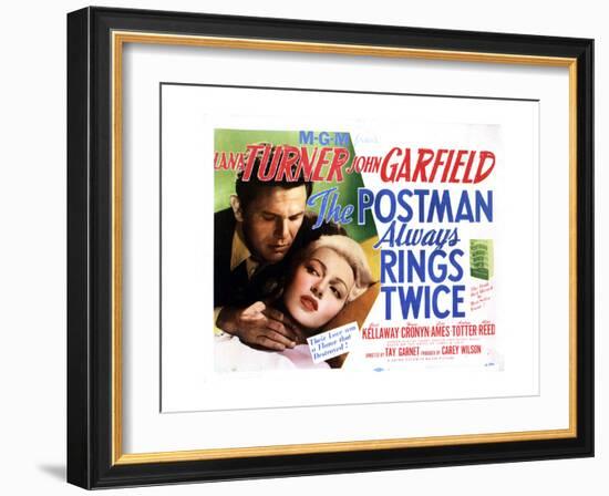 The Postman Always Rings Twice, Lana Turner, John Garfield, 1946-null-Framed Giclee Print