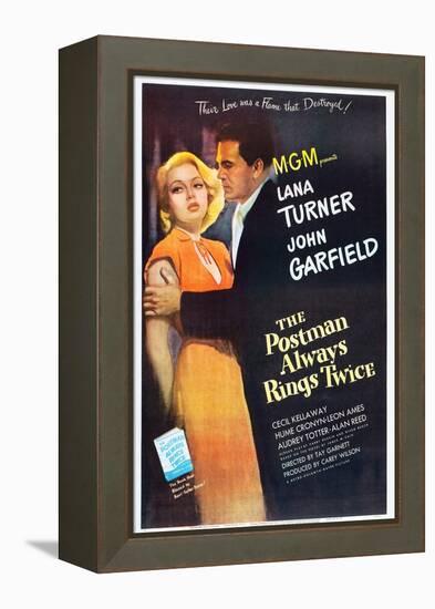 The Postman Always Rings Twice, Lana Turner, John Garfield, 1946-null-Framed Stretched Canvas