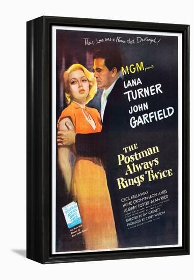 The Postman Always Rings Twice, Lana Turner, John Garfield, 1946-null-Framed Stretched Canvas