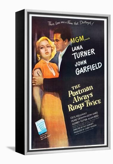 The Postman Always Rings Twice, Lana Turner, John Garfield, 1946-null-Framed Stretched Canvas