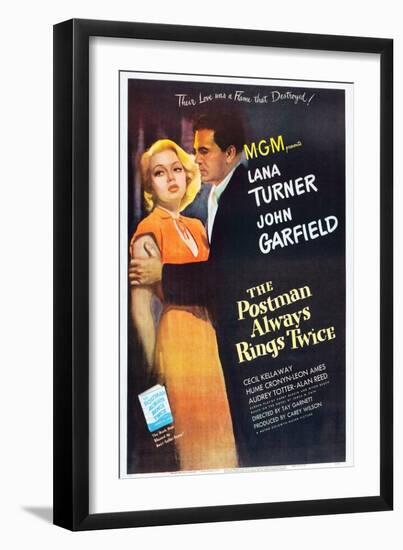 The Postman Always Rings Twice, Lana Turner, John Garfield, 1946-null-Framed Art Print