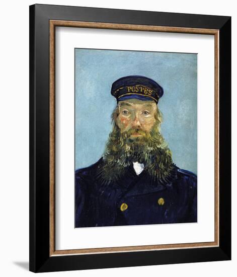 The Postman: Joseph Roulin-Vincent van Gogh-Framed Art Print