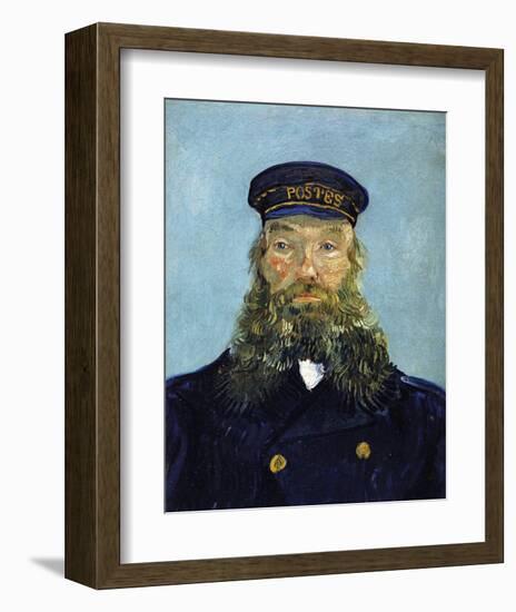 The Postman: Joseph Roulin-Vincent van Gogh-Framed Art Print