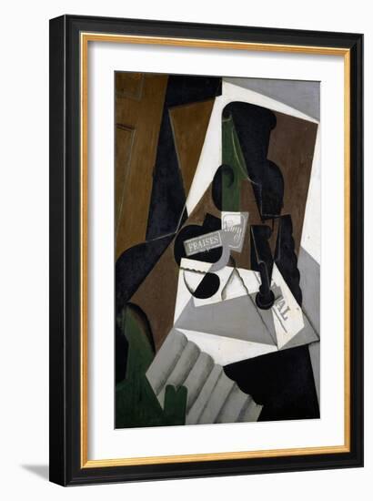 The Pot of Strawberry Jam, 1917 (Oil on Plywood)-Juan Gris-Framed Giclee Print