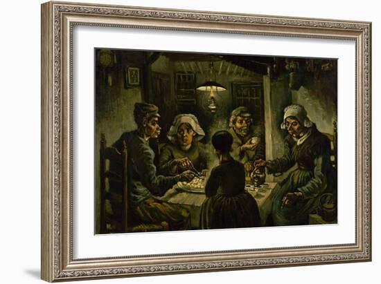 The Potato Eaters, 1885-Vincent van Gogh-Framed Giclee Print