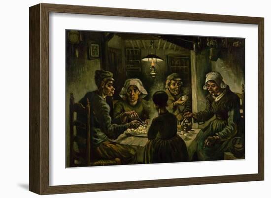 The Potato Eaters, 1885-Vincent van Gogh-Framed Giclee Print