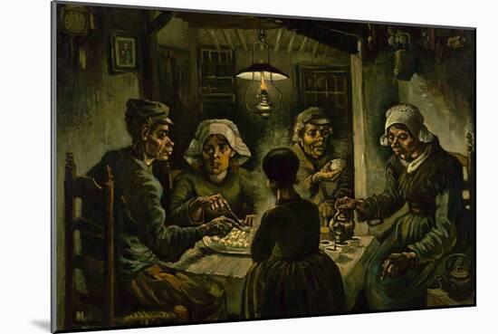 The Potato Eaters, 1885-Vincent van Gogh-Mounted Giclee Print