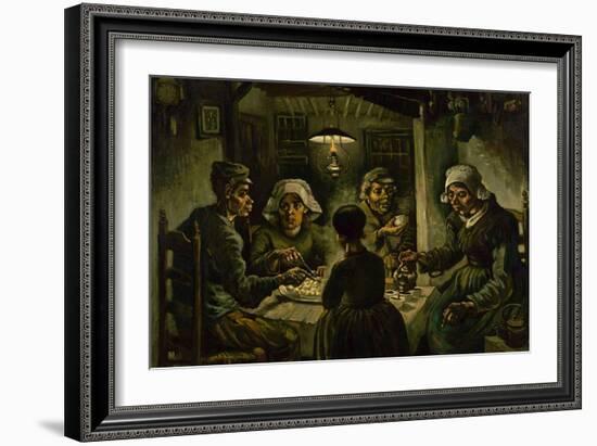 The Potato Eaters, 1885-Vincent van Gogh-Framed Giclee Print