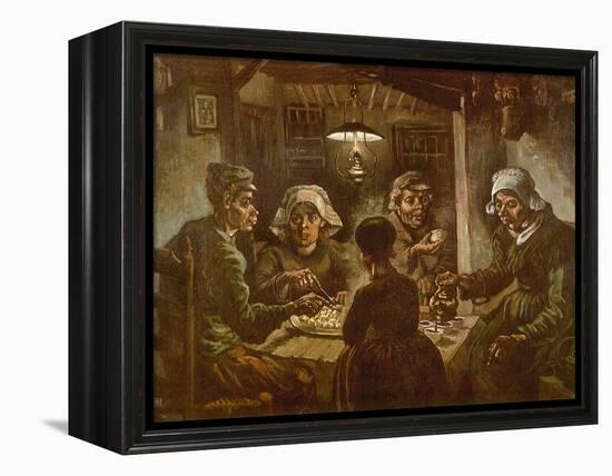 The Potato Eaters, 1885-Vincent van Gogh-Framed Premier Image Canvas