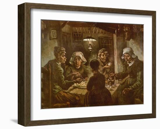 The Potato Eaters, 1885-Vincent van Gogh-Framed Giclee Print