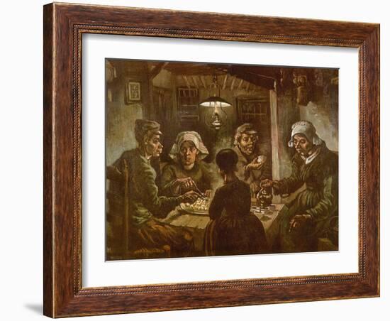 The Potato Eaters, 1885-Vincent van Gogh-Framed Giclee Print