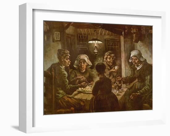 The Potato Eaters, 1885-Vincent van Gogh-Framed Giclee Print