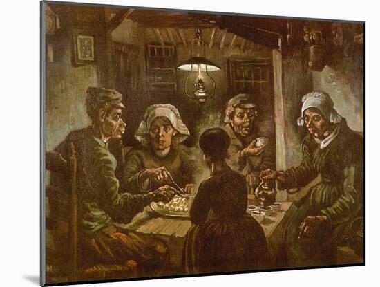 The Potato Eaters, 1885-Vincent van Gogh-Mounted Giclee Print