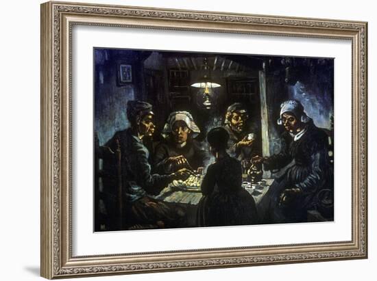 The Potato Eaters, 1885-Vincent van Gogh-Framed Giclee Print