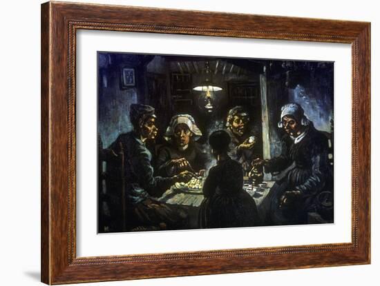 The Potato Eaters, 1885-Vincent van Gogh-Framed Giclee Print