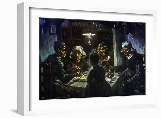 The Potato Eaters, 1885-Vincent van Gogh-Framed Giclee Print