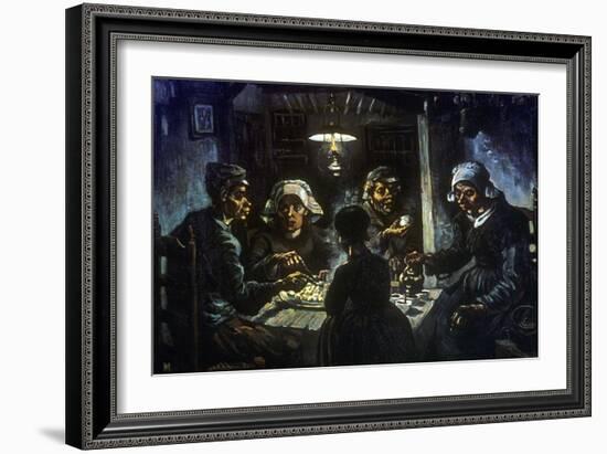 The Potato Eaters, 1885-Vincent van Gogh-Framed Giclee Print