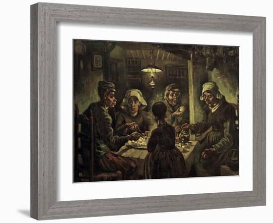 The Potato Eaters-Vincent van Gogh-Framed Giclee Print