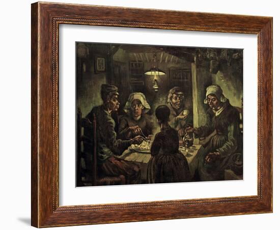 The Potato Eaters-Vincent van Gogh-Framed Giclee Print