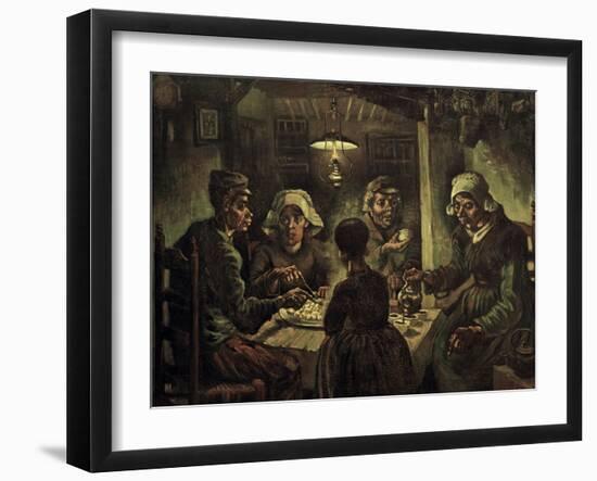 The Potato Eaters-Vincent van Gogh-Framed Giclee Print