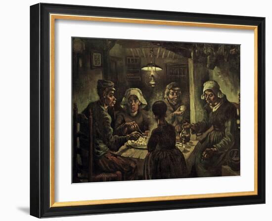 The Potato Eaters-Vincent van Gogh-Framed Giclee Print