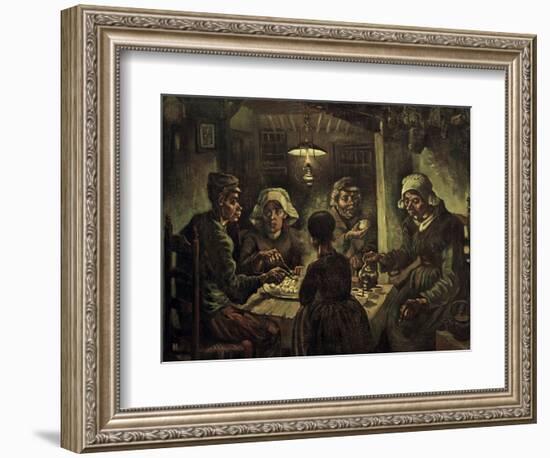 The Potato Eaters-Vincent van Gogh-Framed Giclee Print