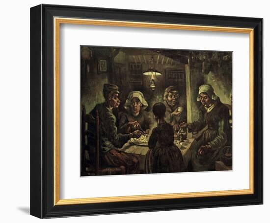 The Potato Eaters-Vincent van Gogh-Framed Giclee Print