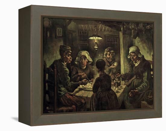 The Potato Eaters-Vincent van Gogh-Framed Premier Image Canvas