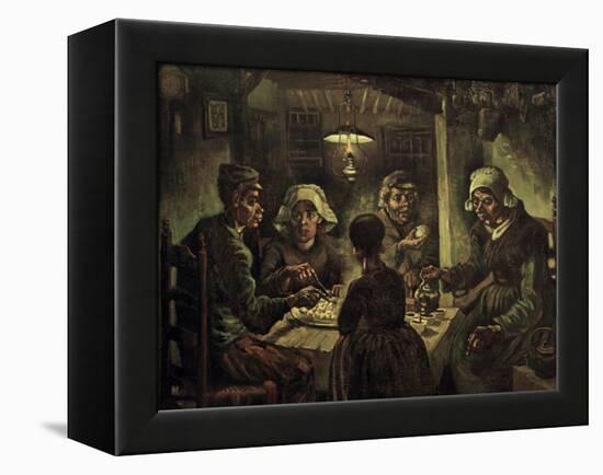 The Potato Eaters-Vincent van Gogh-Framed Premier Image Canvas