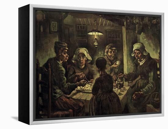 The Potato Eaters-Vincent van Gogh-Framed Premier Image Canvas
