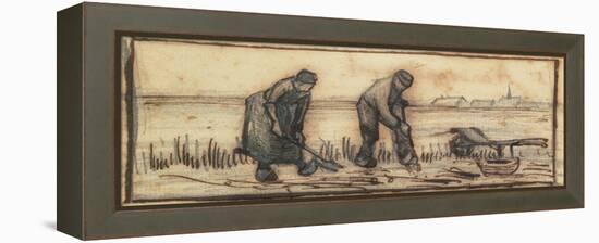 The Potato Harvest, from a Series of Four Drawings Representing the Four Seasons-Vincent van Gogh-Framed Premier Image Canvas