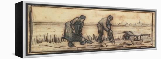 The Potato Harvest, from a Series of Four Drawings Representing the Four Seasons-Vincent van Gogh-Framed Premier Image Canvas