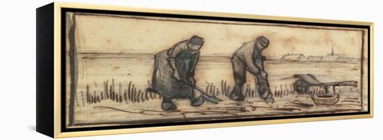 The Potato Harvest, from a Series of Four Drawings Representing the Four Seasons-Vincent van Gogh-Framed Premier Image Canvas