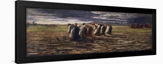 The Potato Harvest-Giovanni Segantini-Framed Giclee Print