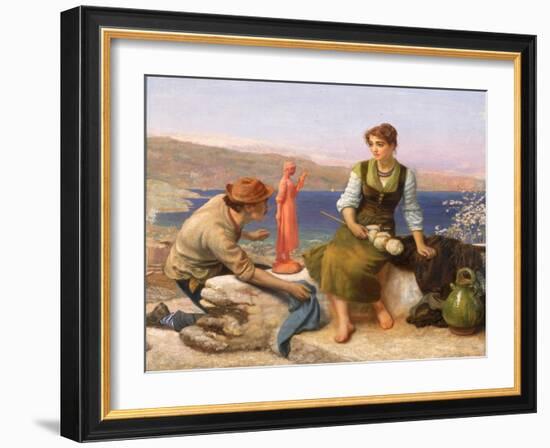 The Potter's Courtship, C.1886-Arthur Hughes-Framed Giclee Print