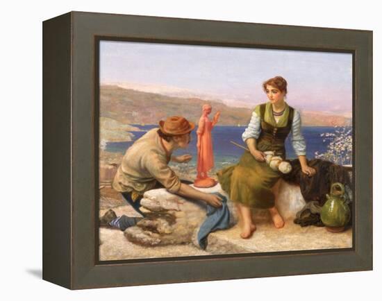 The Potter's Courtship, C.1886-Arthur Hughes-Framed Premier Image Canvas