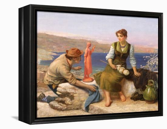 The Potter's Courtship, C.1886-Arthur Hughes-Framed Premier Image Canvas