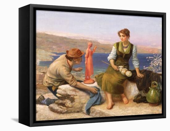 The Potter's Courtship, C.1886-Arthur Hughes-Framed Premier Image Canvas