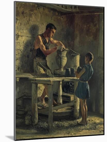 The Potters, 1873-Filippo Palizzi-Mounted Giclee Print
